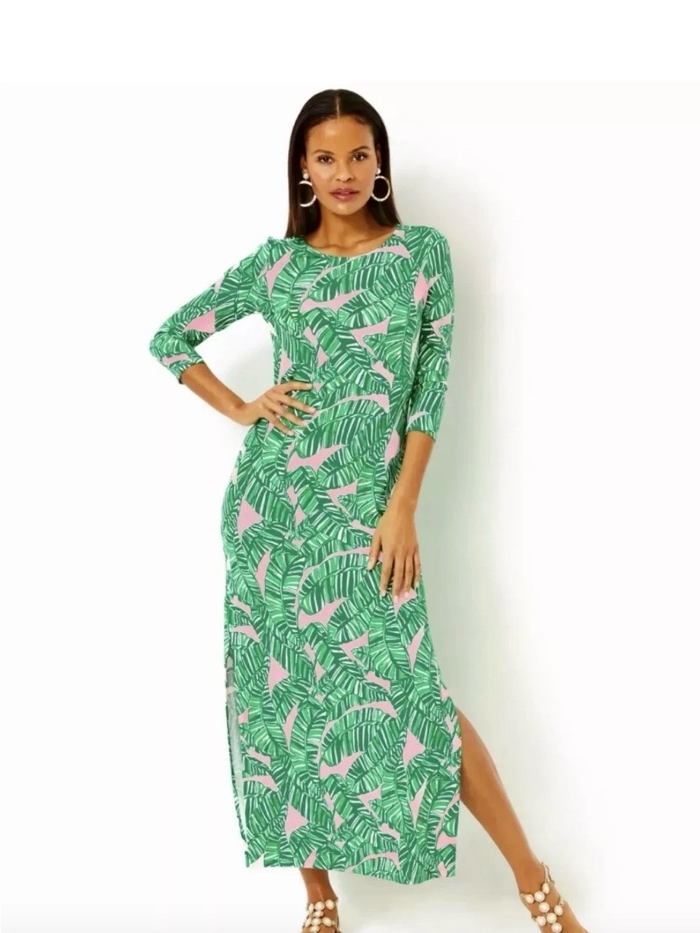 Lilly Pulitzer Maxi Dress Lets Go Bananas Size Medium - Picture 6 of 8